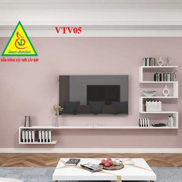 BỘ KỆ TI VI TREO TƯỜNG TRANG TRÍ VTV04