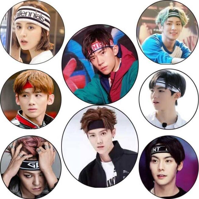 Băng đô nam nữ thời trang bản to headband Kpop, Cpop dùng tập thể thao thấm hút mồ hôi tốt TB09 (Chọn mẫu)