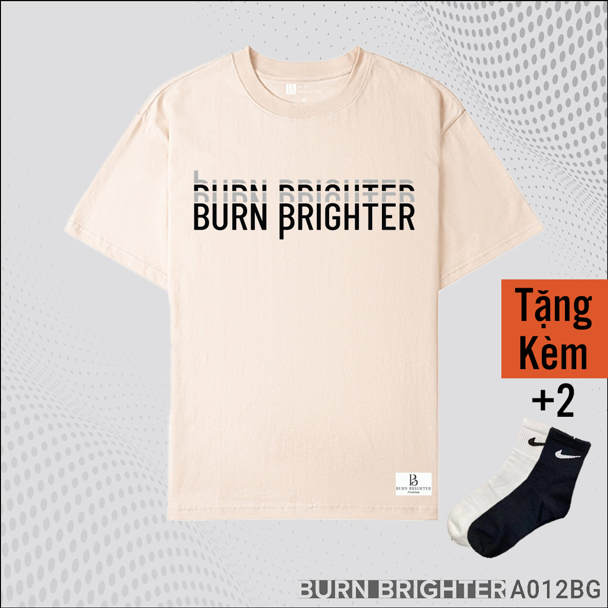 ÁO THUN UNISEX A012 - BURN BRIGHTER