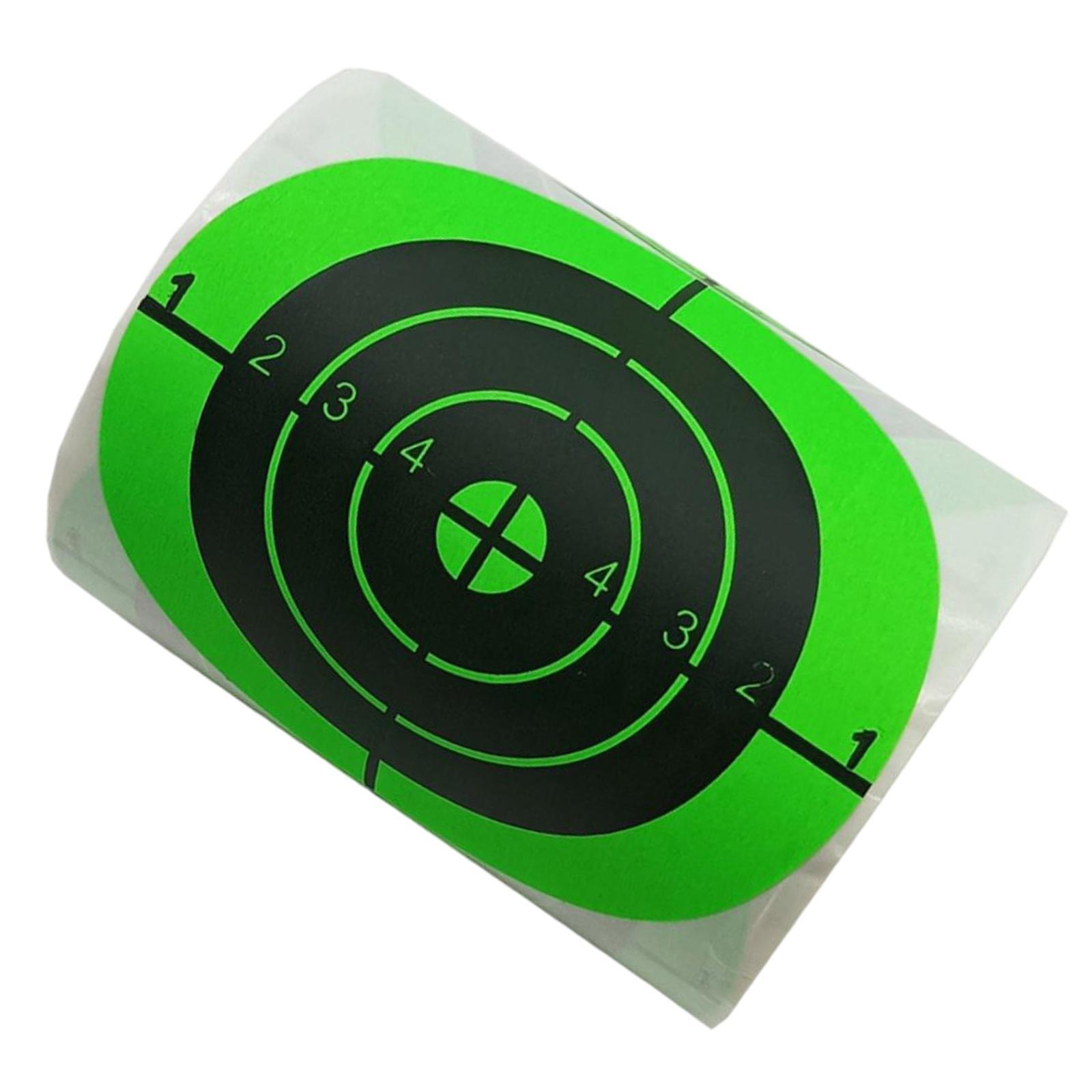 3"/7.50cm Splatter Stickers for Range Hunting Practice Green