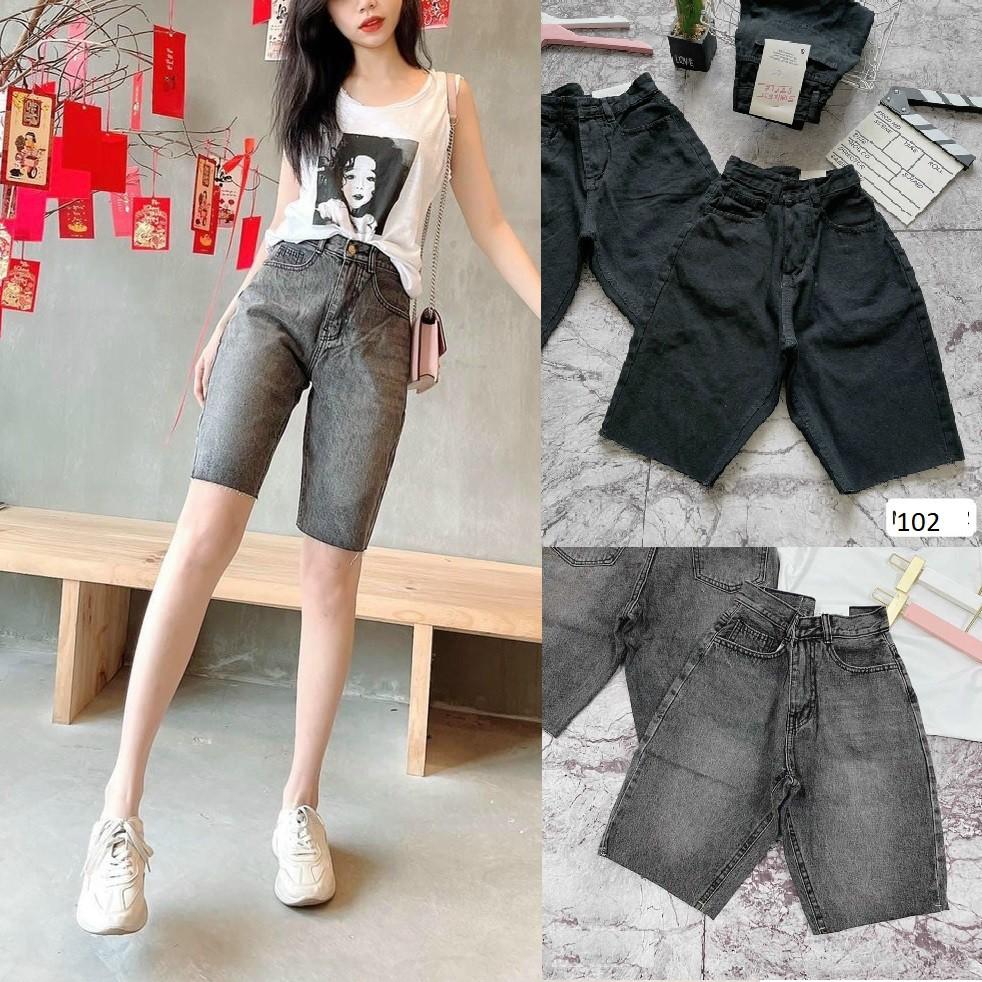 Quần jean ngố lai tua QJ102D