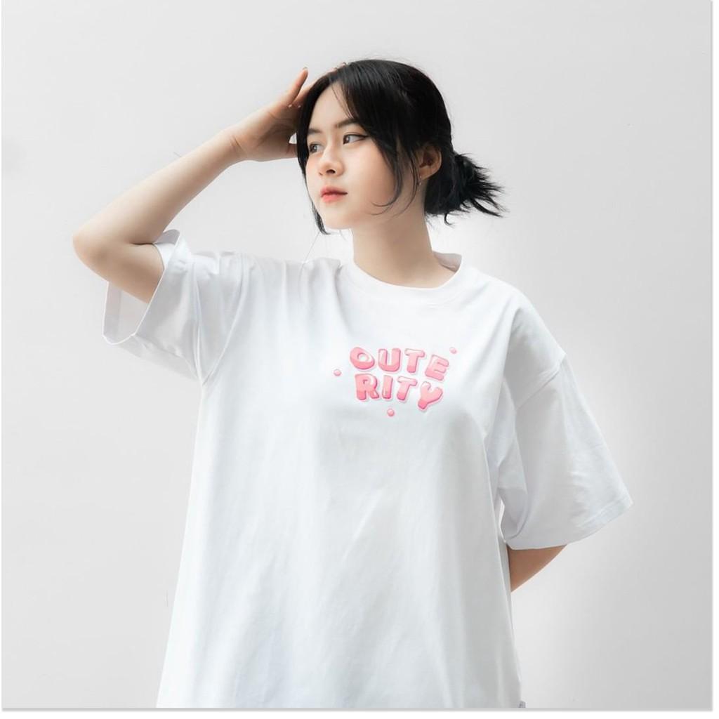 Áo Thun Nam Nữ OUTERITY Crush On U Unisex - Kiểu áo phông form rộng có regular và tay lỡ Ulzzang Nelly - Leevin Store