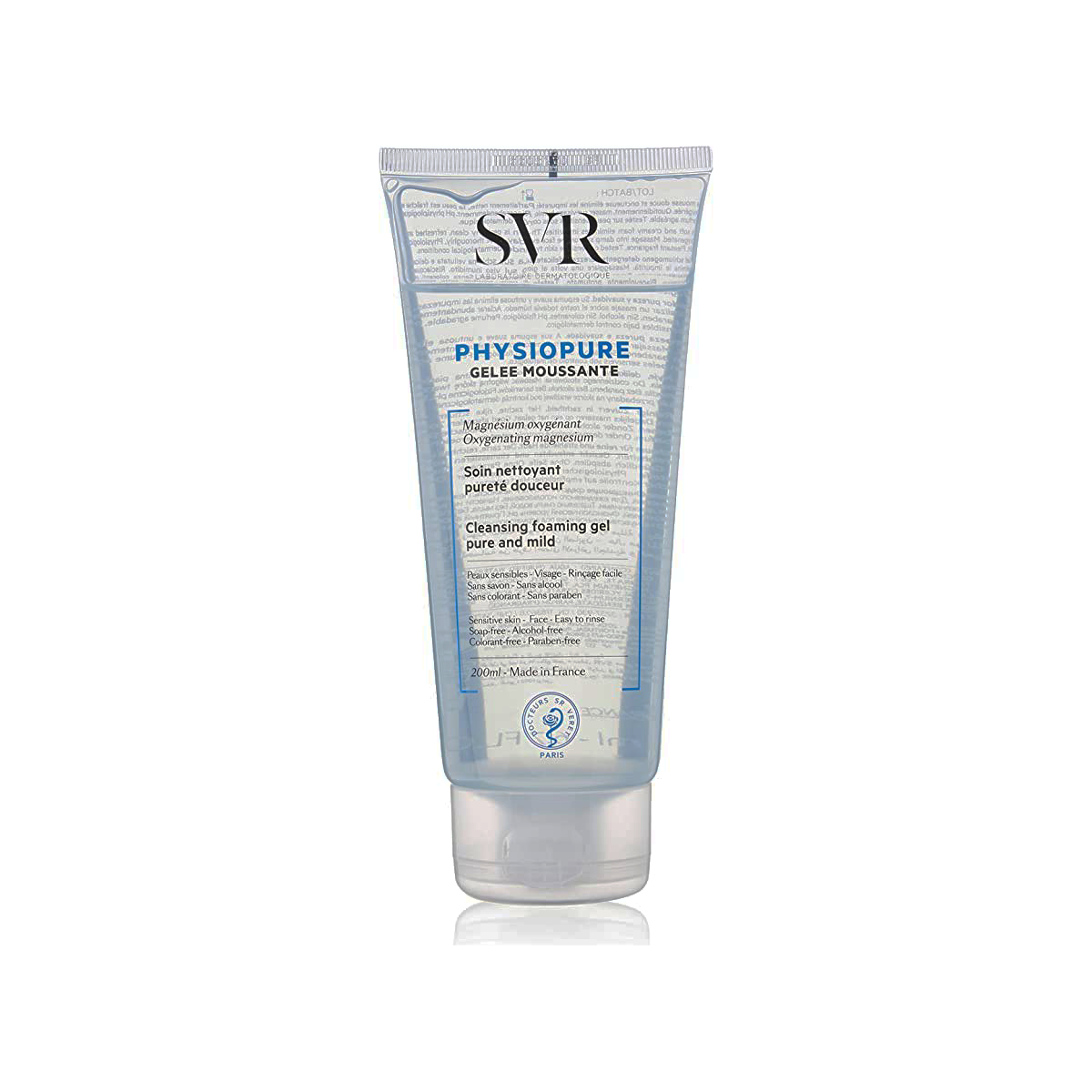 Gel rửa mặt dành cho da nhạy cảm SVR Physiopure Gelée Moussante 200ml - màu xanh dương