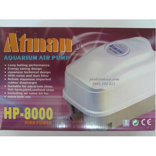 Máy sủi 10 vòi ATMAN HP 8000 . Hàng Mới , Bảo Hành
