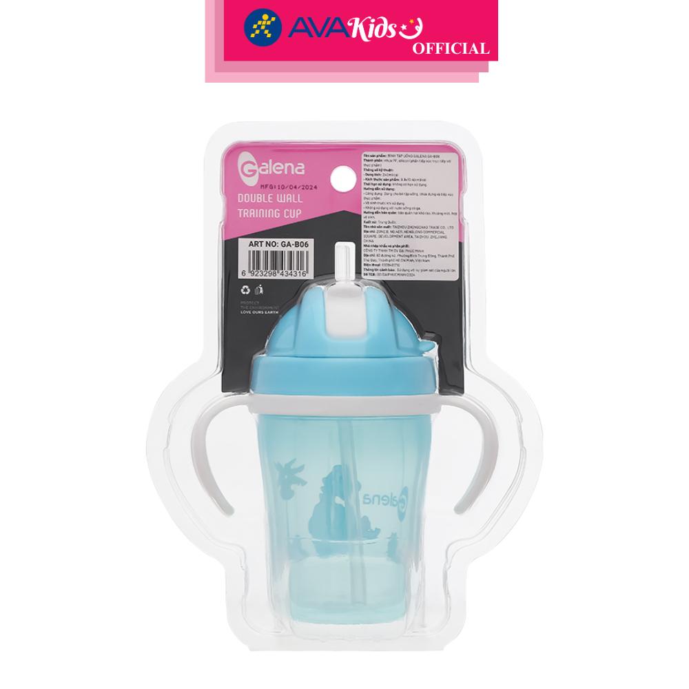 Bình tập uống nhựa PP Galena GA-B06 240 ml - Màu ngẫu nhiên (từ 1 tuổi) - Hàng Chính Hãng