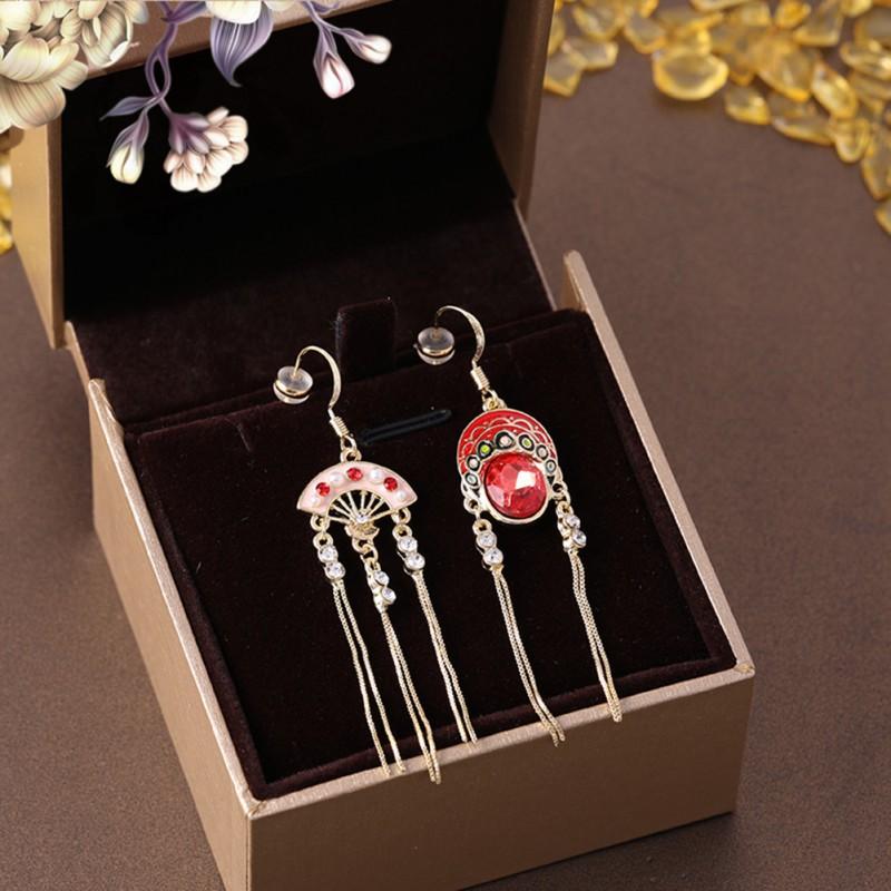 Đôi khuyên tai dáng dài phong cách Trung Hoa cổ điển