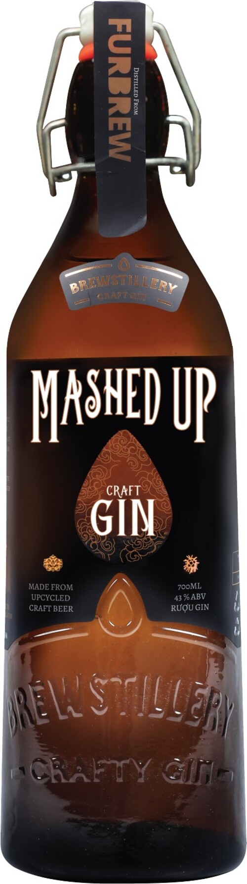 Rượu Brewstillery Mashed Up Gin - Furbrew Gin 43% 1x0.7L