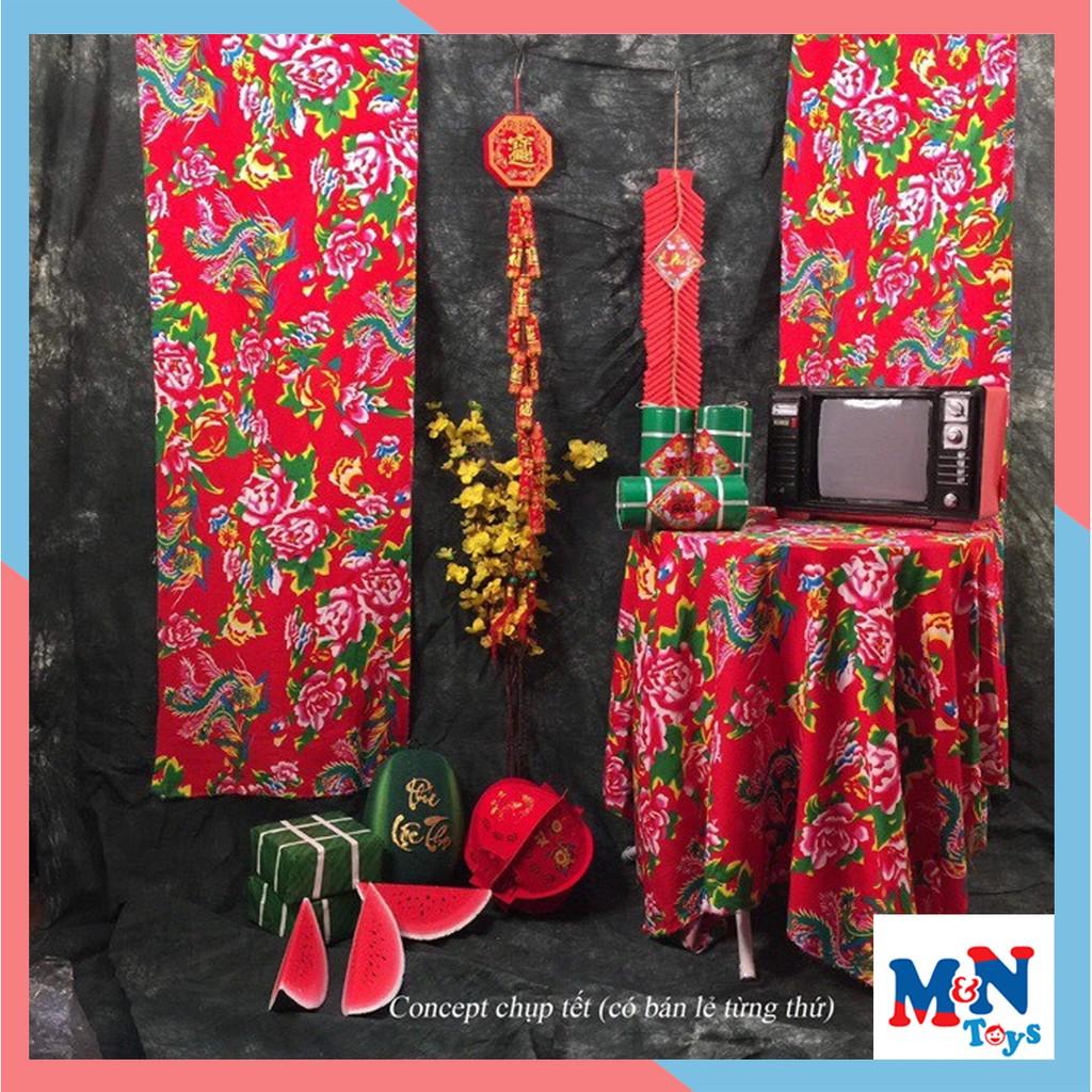 Vải Chăn Con Công dùng để trang trí Trung Thu, Tết truyền thống Năm Mới Khổ 1,6m x 1m