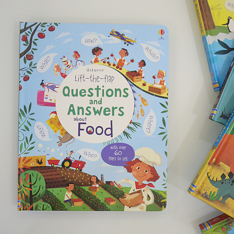 Sách tương tác tiếng Anh - Usborne Lift-the-flap Questions and Answers about Food