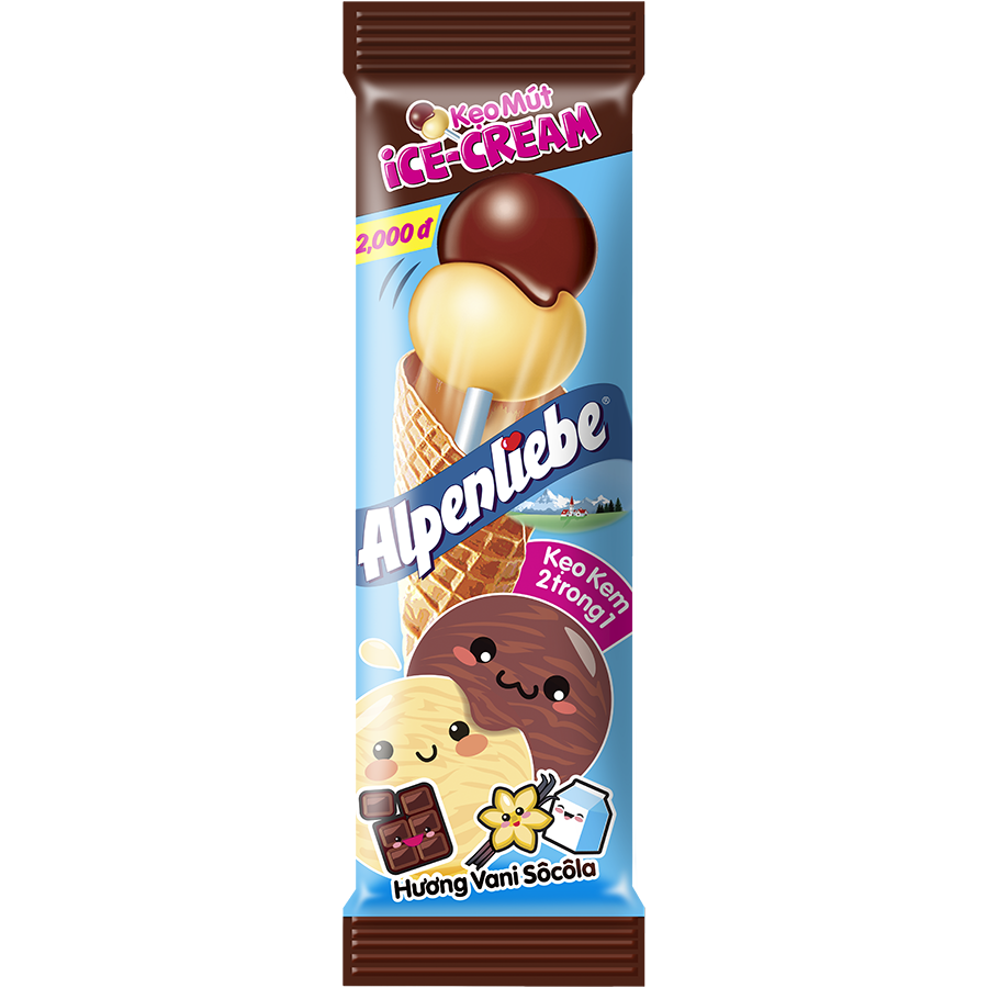 Kẹo Mút Alpenliebe Ice-Cream Gói 32 Que