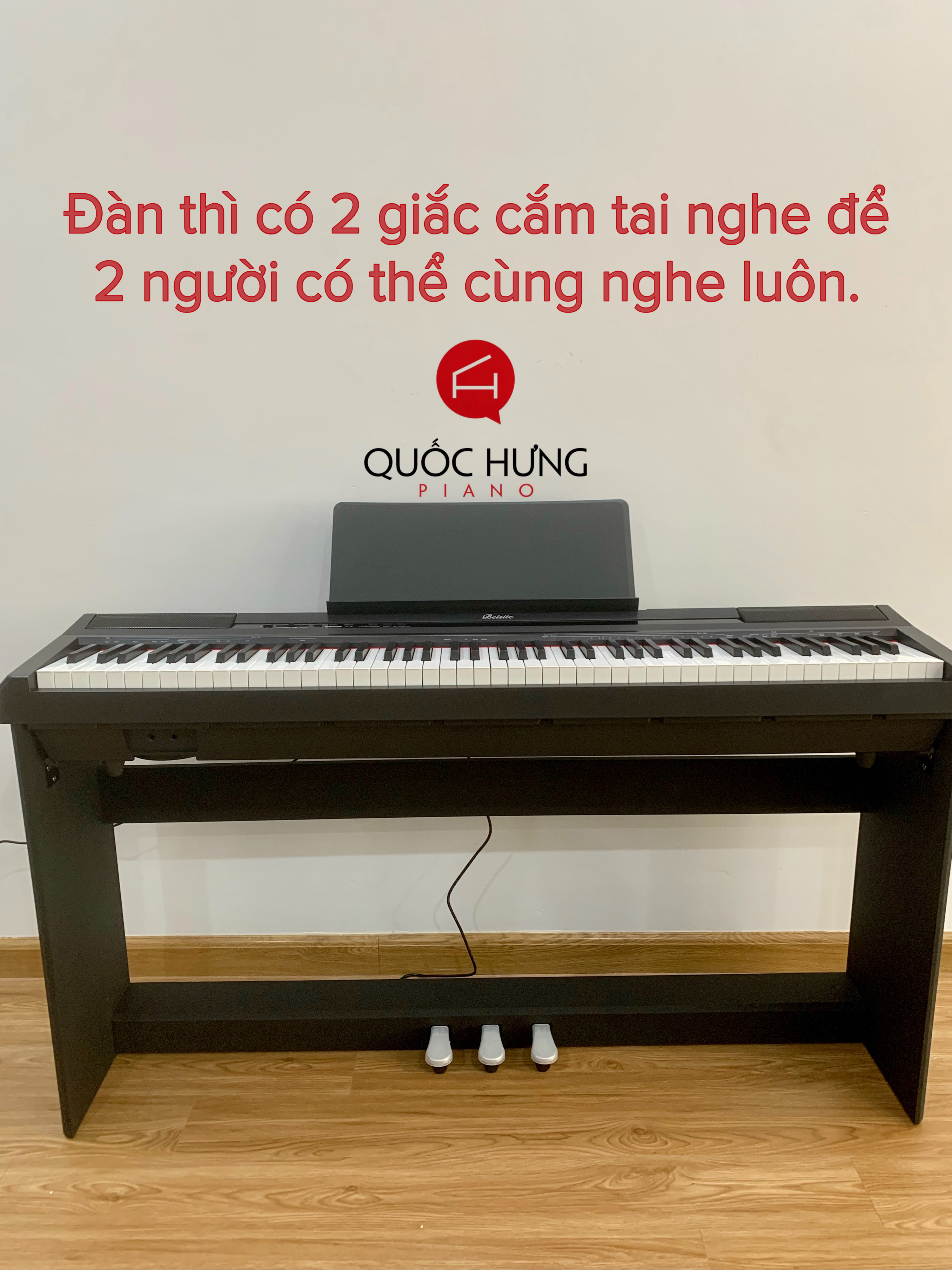 Đàn Piano điện Beisite mới 100% tặng kèm full combo hàng chuẩn công ty chuyên dùng cho luyện tập và biểu diễn.