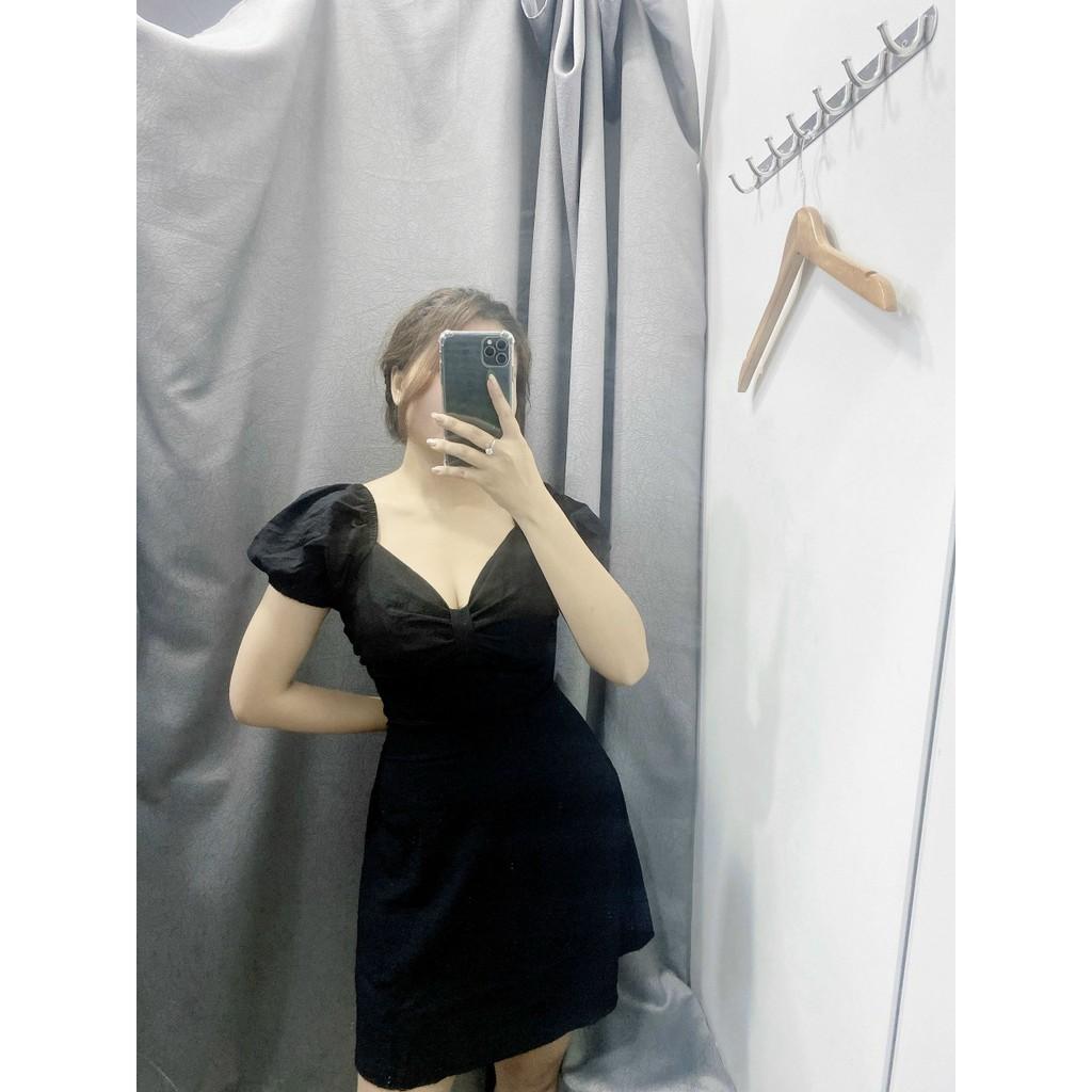 Váy đen nơ lưng NAMI DRESS - V004