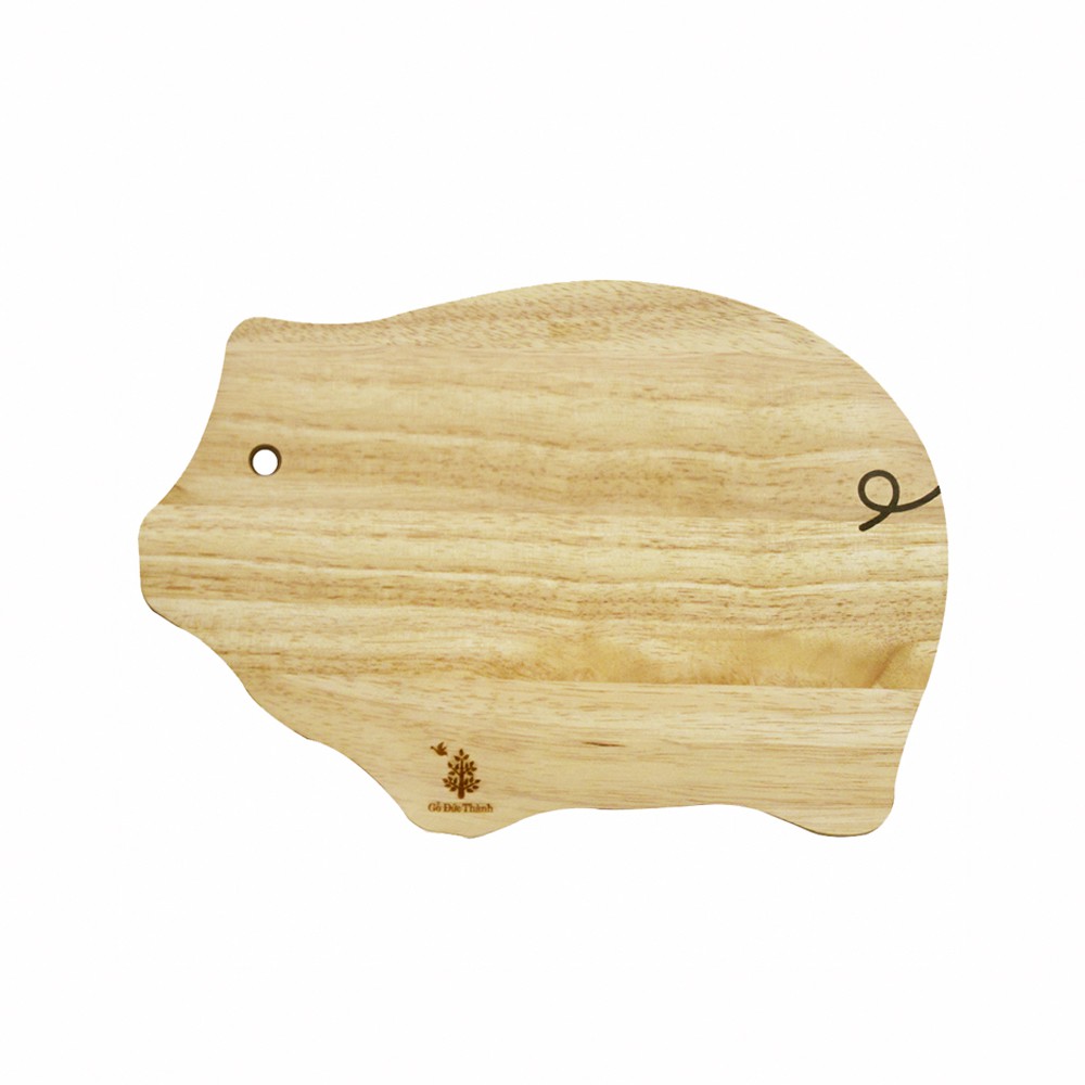 Thớt Gỗ Hình Heo Lớn Bền Đẹp Sang Trọng Cho Gian Bếp, An Toàn Khi Sử Dụng  - Gỗ Đức Thành 06321