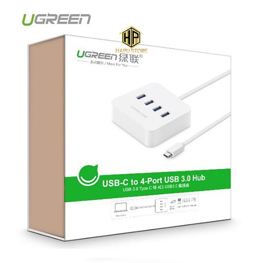 Cáp USB Type C ra 4 cổng USB 3.0 Ugreen 30316 - Hub chia USB chính hãng - Hàng Chính Hãng