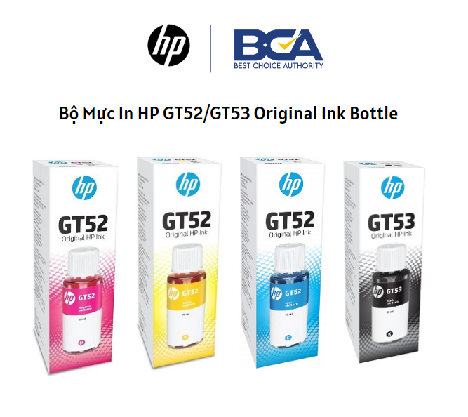 Mực in HP GT52 Cyan Original Ink Bottle (M0H54AA) - Hàng chính hãng