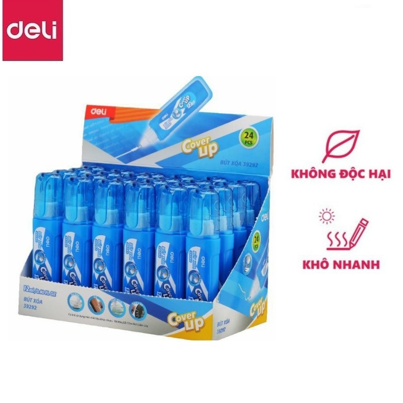 Hộp 24 cây bút xóa nước 12ml Deli 39292