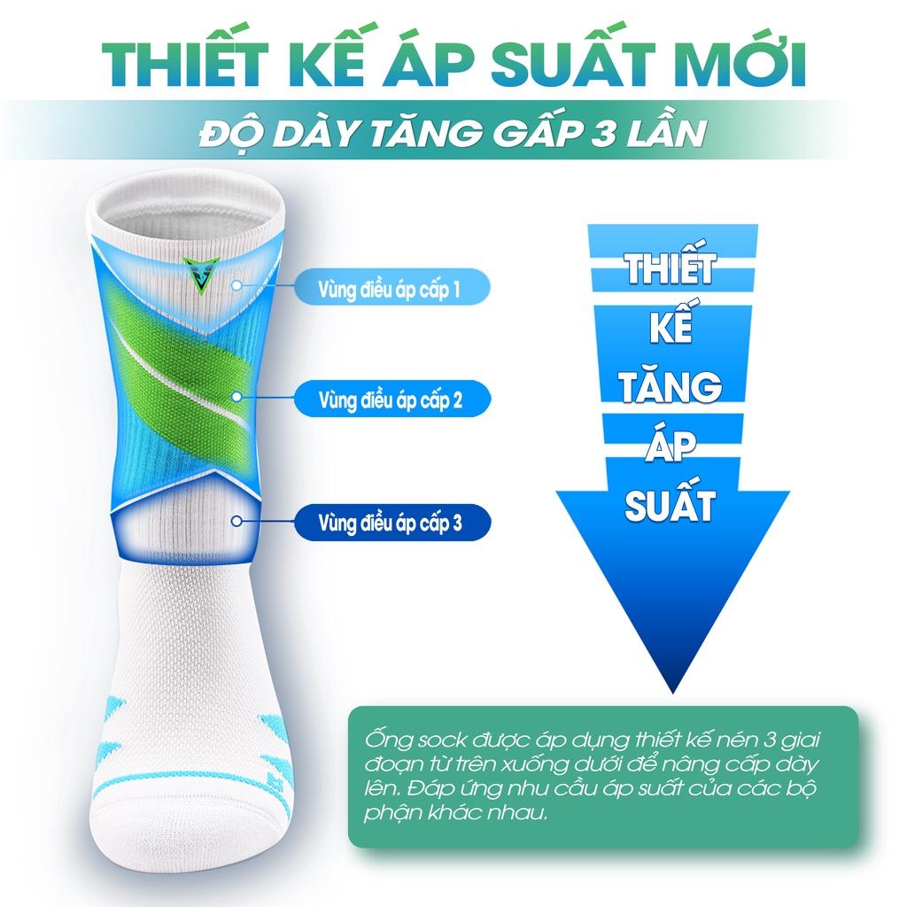 Tất Thể Thao Cao Cổ Veidoorn Chính Hãng Chơi Bóng Rổ, Bóng Chuyền, Bóng Đá VT008