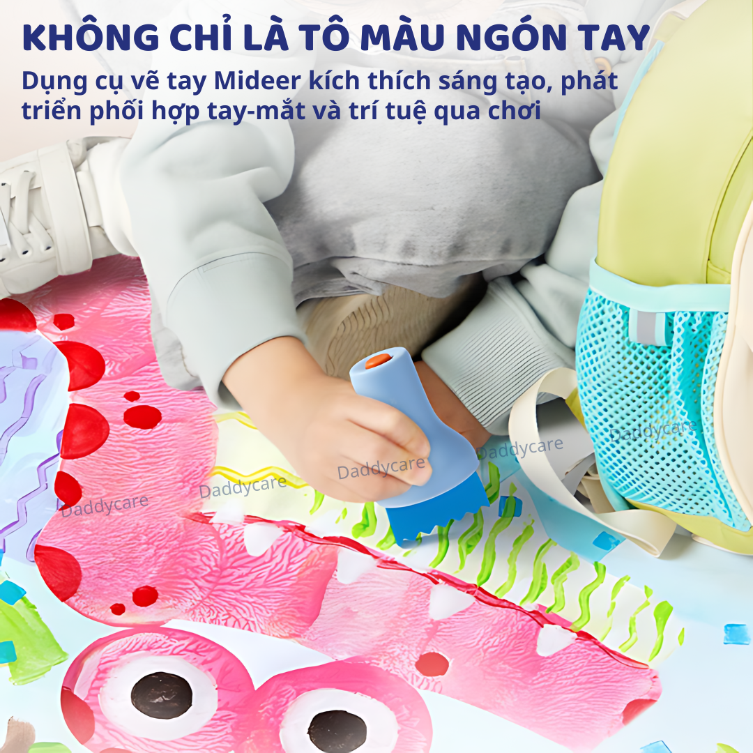 Bộ dụng cụ vẽ màu nước Mideer Finger Painting Tools Set