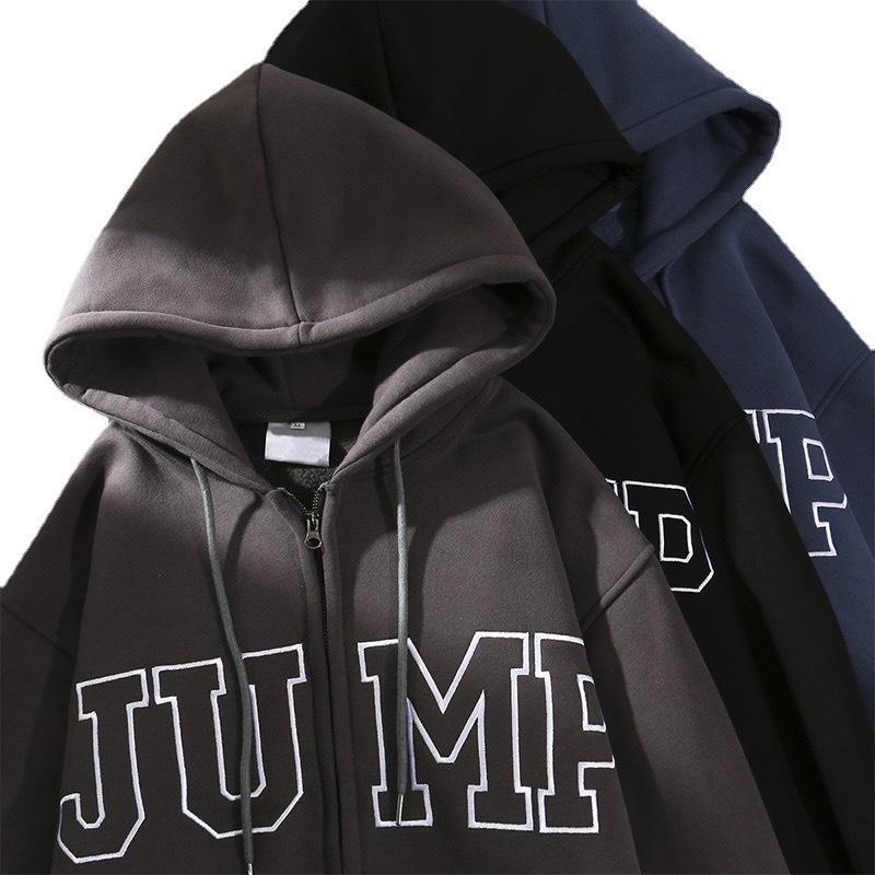 Áo Khoác Hoodie Kéo Khóa JUMP Nhiều Màu Form Rộng Ulzzang