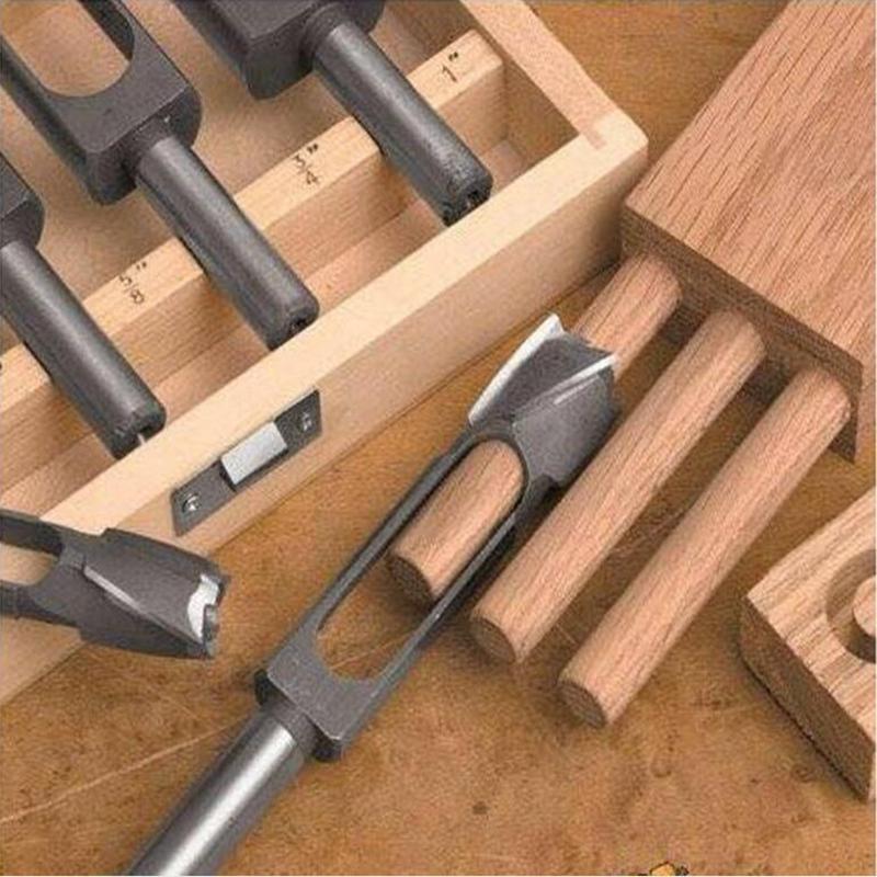 1/2 Inch Shank Tenon Plug Cutter,Woodworking Hole Drill Bits, 8mm + 10mm Dia