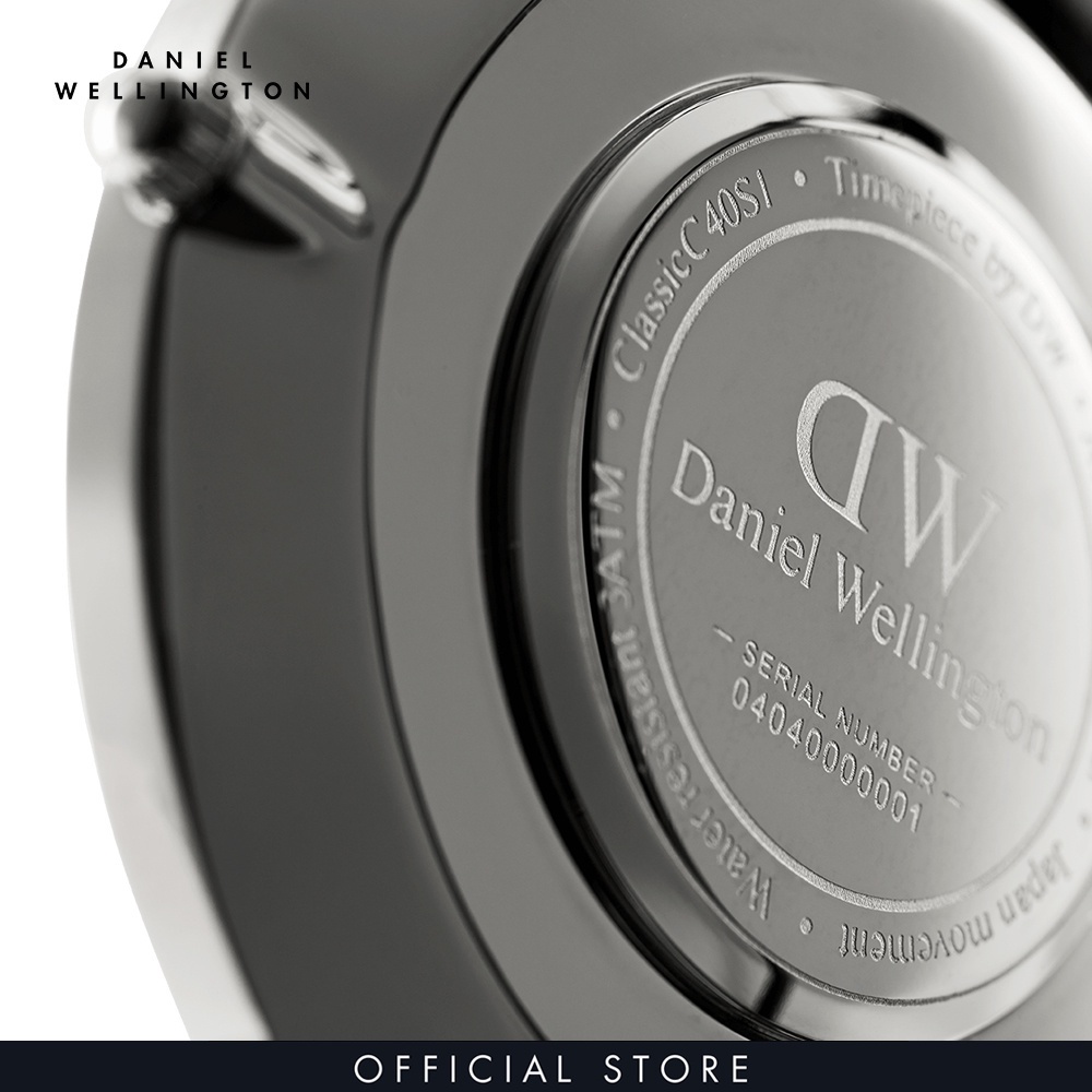 Combo Gift Nam Daniel Wellington Đồng hồ Classic Bayswater DW00100278 + Dây vải nato đồng hồ Classic DW00200019