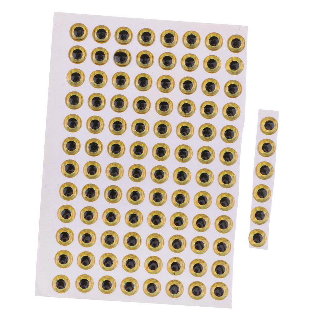 3D Holographic Lure Eyes for Fishing Bait Fly Tying Jigs Crafts Doll