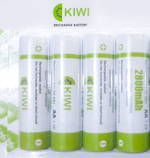 Combo 2 Vỉ 4 viên Pin sạc Kiwi 2800mAh và dock sạc pin 8 viên dùng bền ổn sạc nhanh 1.2V AA hàng chính hãng