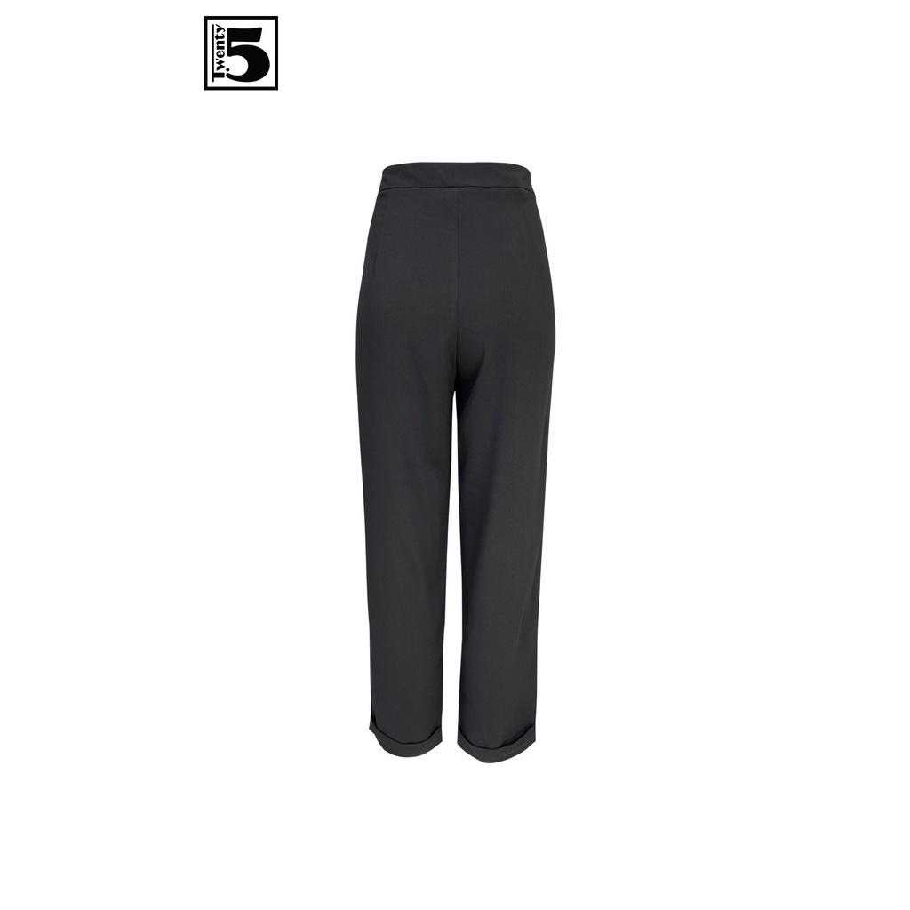Quần kaki nữ dáng baggy 2 ly, gấu lật Twentyfive N631