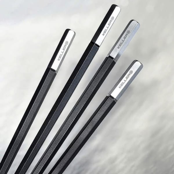 Set 10 đôi đũa chuôi bạc Keller@Germany – Mẫu mới 2025 Hàng chính hãng