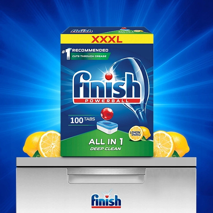 Hộp Viên rửa bát Finish All-in-1 loại 100 viên ( hàng chính hãng