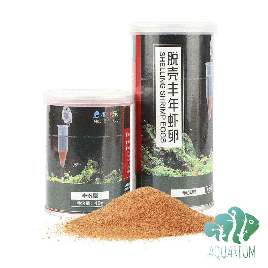 Artemia sấy khô lon 40g + máng ăn + thìa