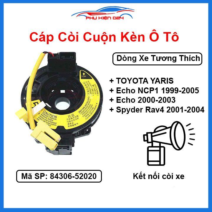 Cáp còi cho xe HYUNDAI TOYOTA YARIS Echo NCP1 1999-2005, Echo 2000-2003 ,Spyder RAV4 2001-2004 Mã 84306-52020