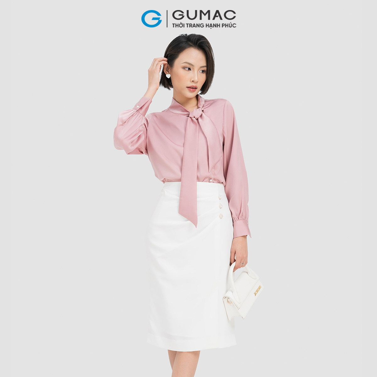 Váy suông xếp ly Gumac VD04006