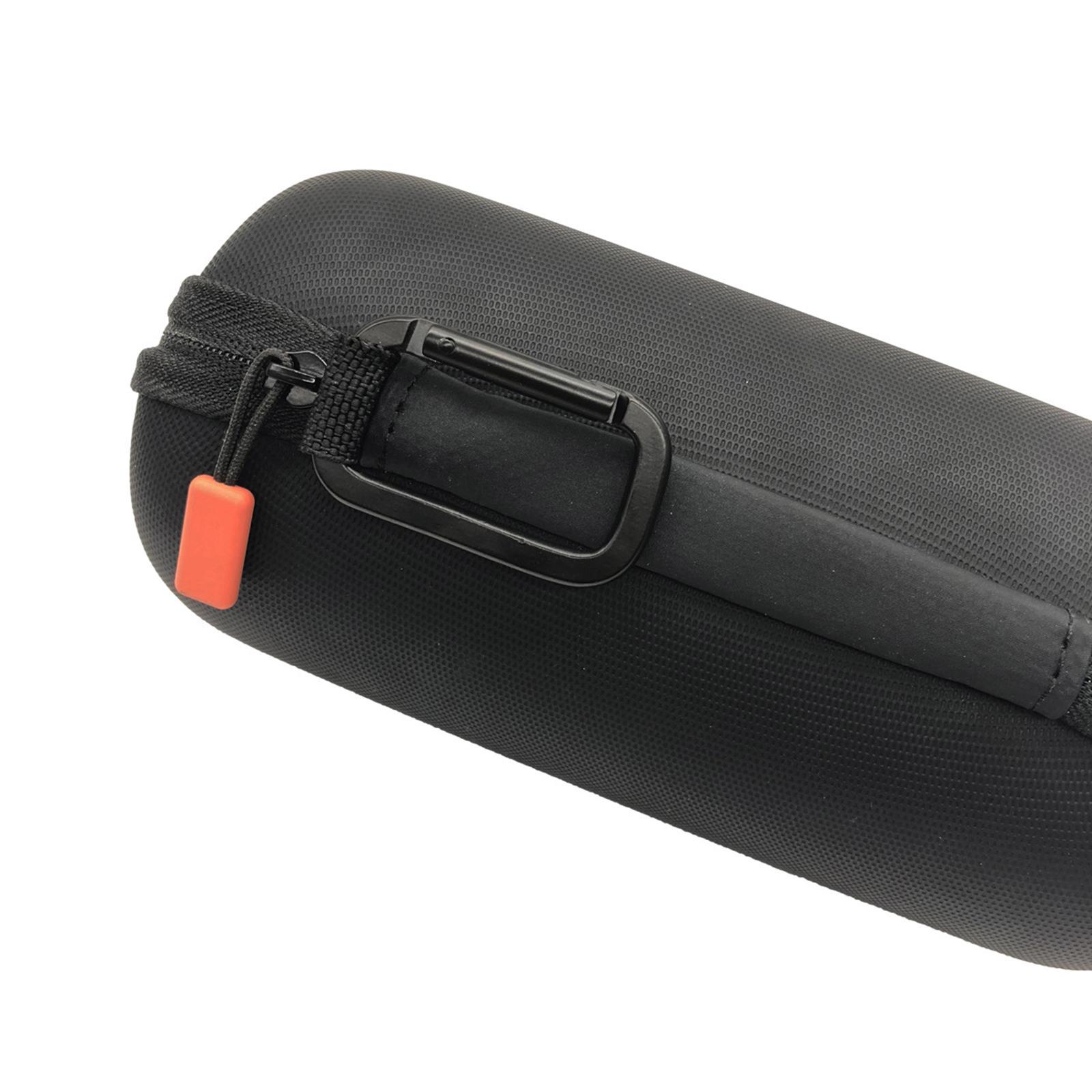 Zippered Hard Travel Case, Shockproof Anti Scratch W/Carabiner Splash Proof Storage Bag for JBL Flip 6 Bluetooth Speaker