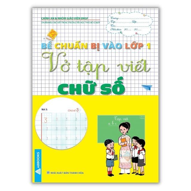 Vở Tập Viết: Nét Cơ Bản, Chữ Số, Chữ Cái Viết Thường, Chữ Cái viết Hoa - Combo Chuẩn Bị Vào Lớp 1