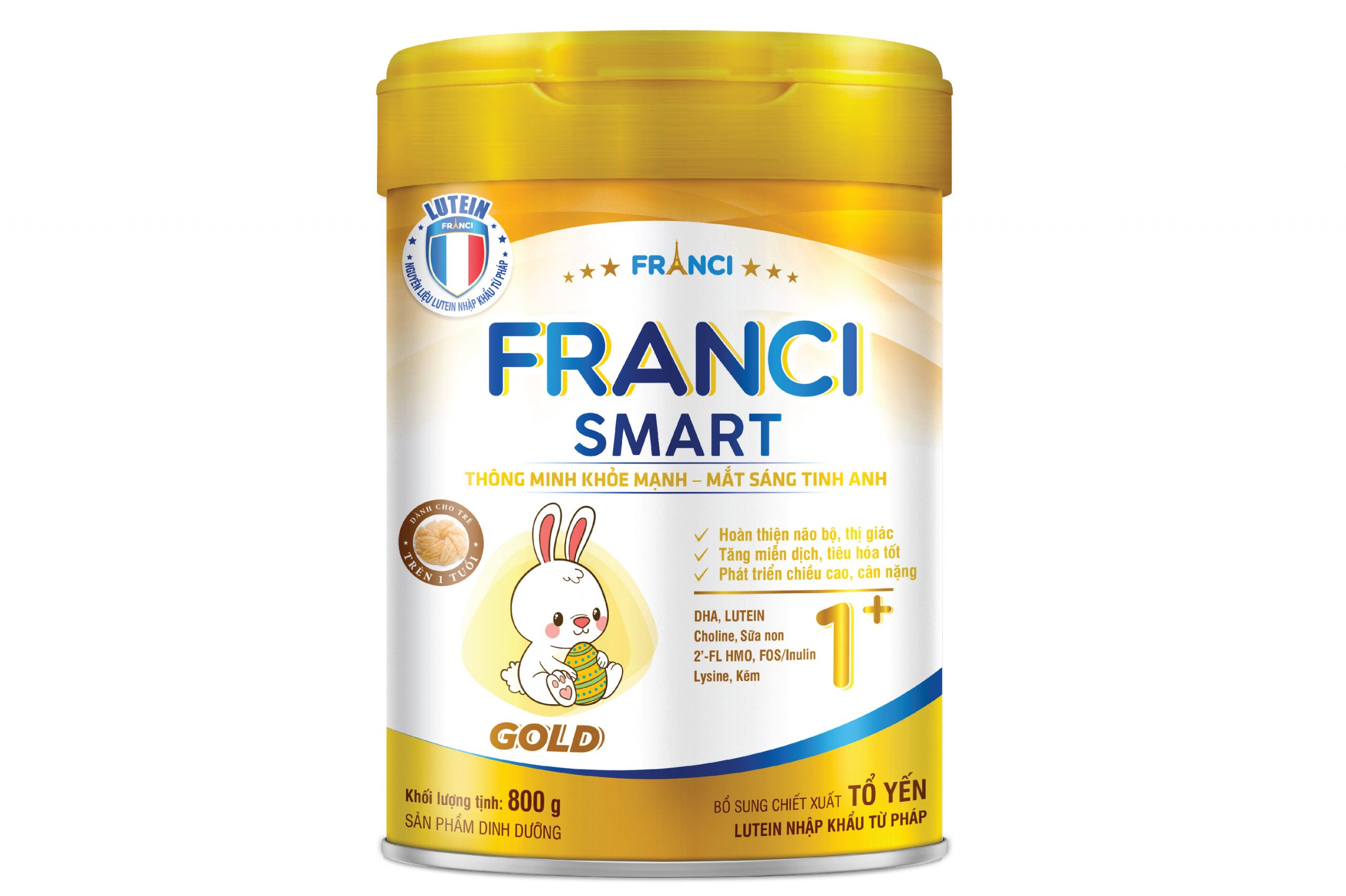 Sữa công thức FRANCI SMART GOLD 1+ lon 800g – Siêu trí tuệ – Mắt tinh anh