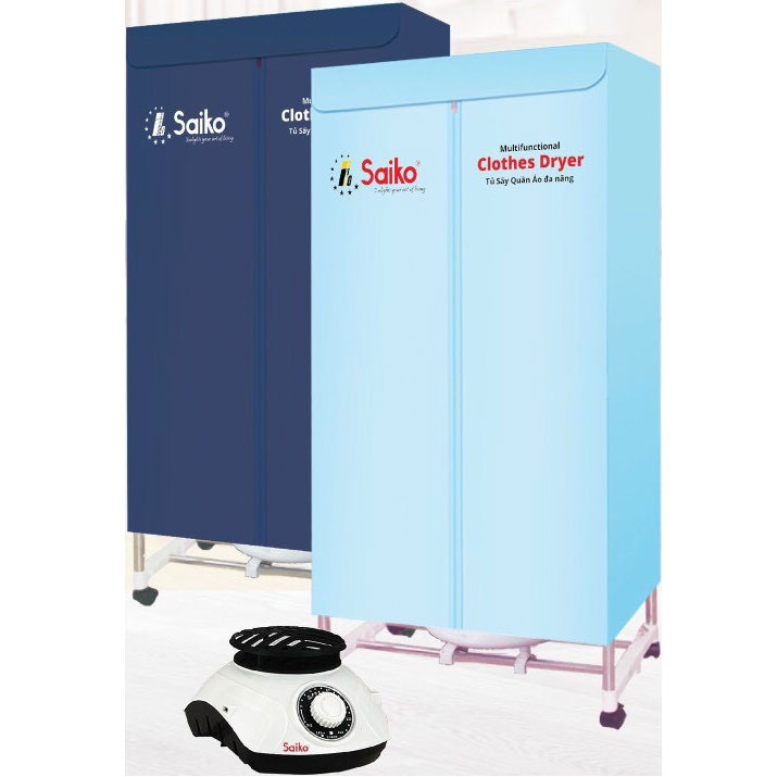 Tủ Sấy Quần Áo Đa Năng Thanh Khung Inox To Dày Saiko CD-1800 - Màu Ngẫu Nhiên - Hàng Chính Hãng