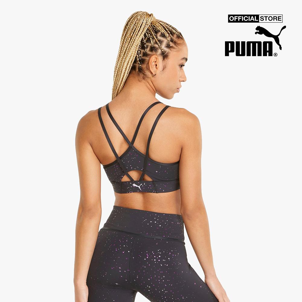 PUMA - Áo bra thể thao nữ Stardust Mid Impact Printed Training 521372