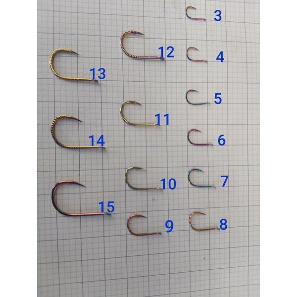 Lưỡi TiTan câu cá 7 màu có ngạnh