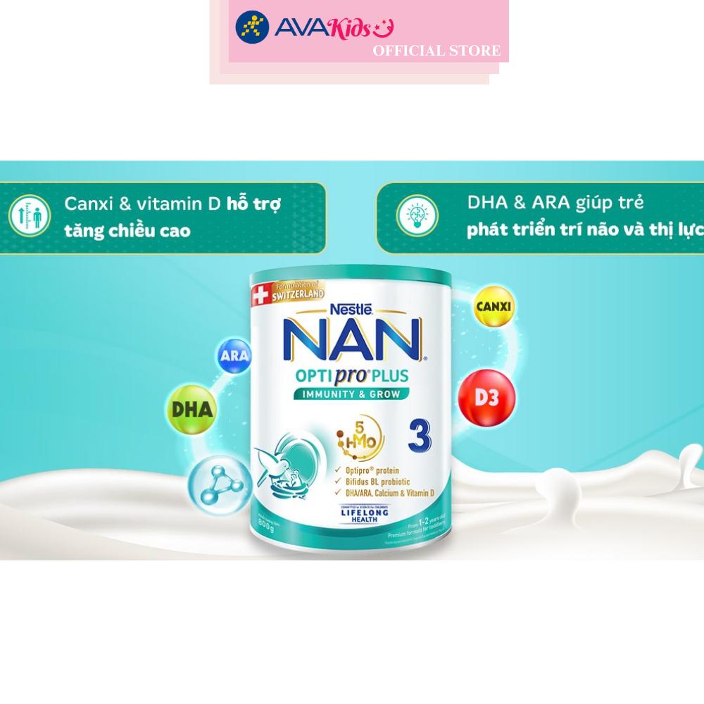 Sữa bột NAN Optipro Plus số 3 800g (1 - 2 tuổi)