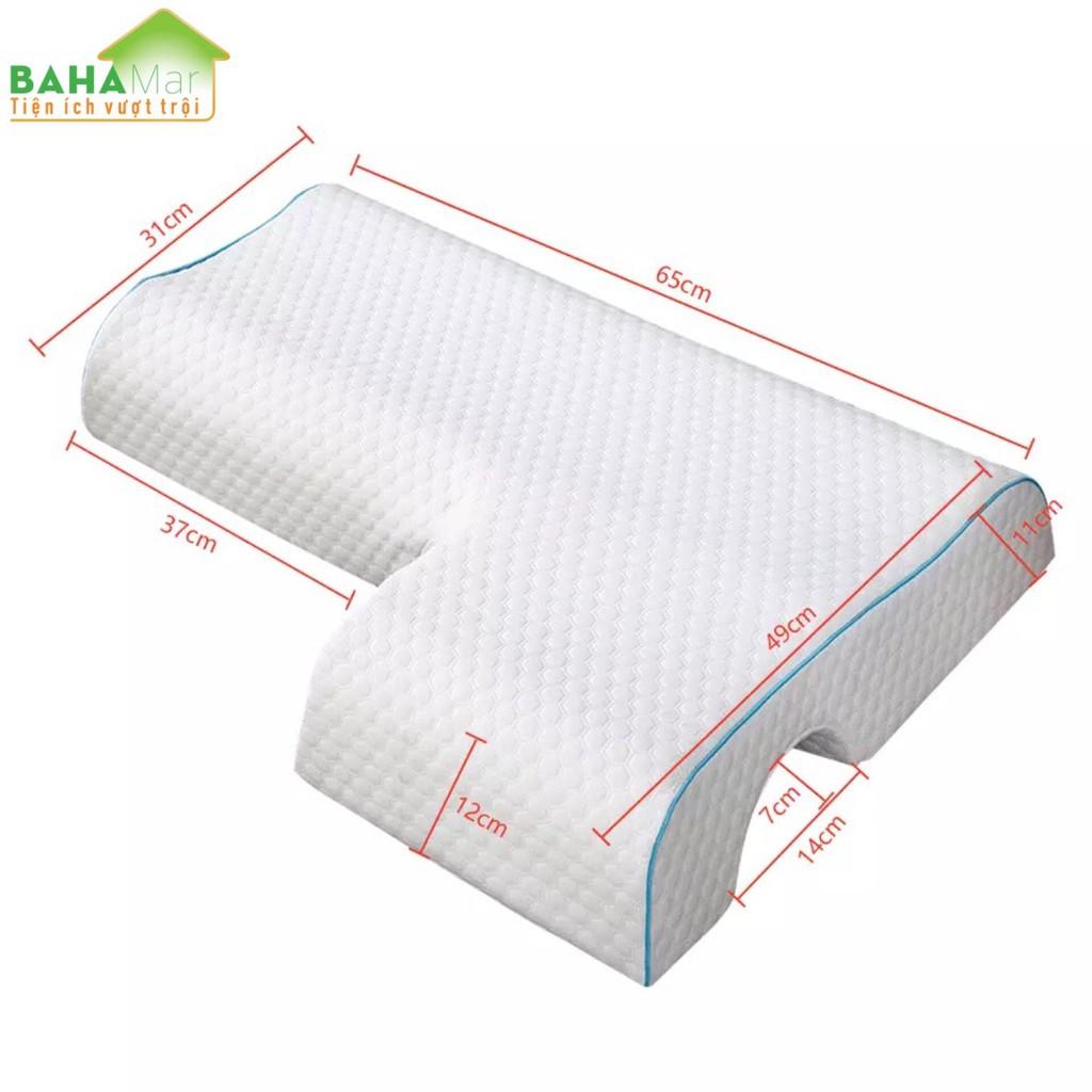 GỐI ĐÔI CONG VÒNG CUNG ÔM TẠO THOẢI MÁI CHO CÁNH TAY phù hợp với các cặp đôi khi ngủ gối đầu tay