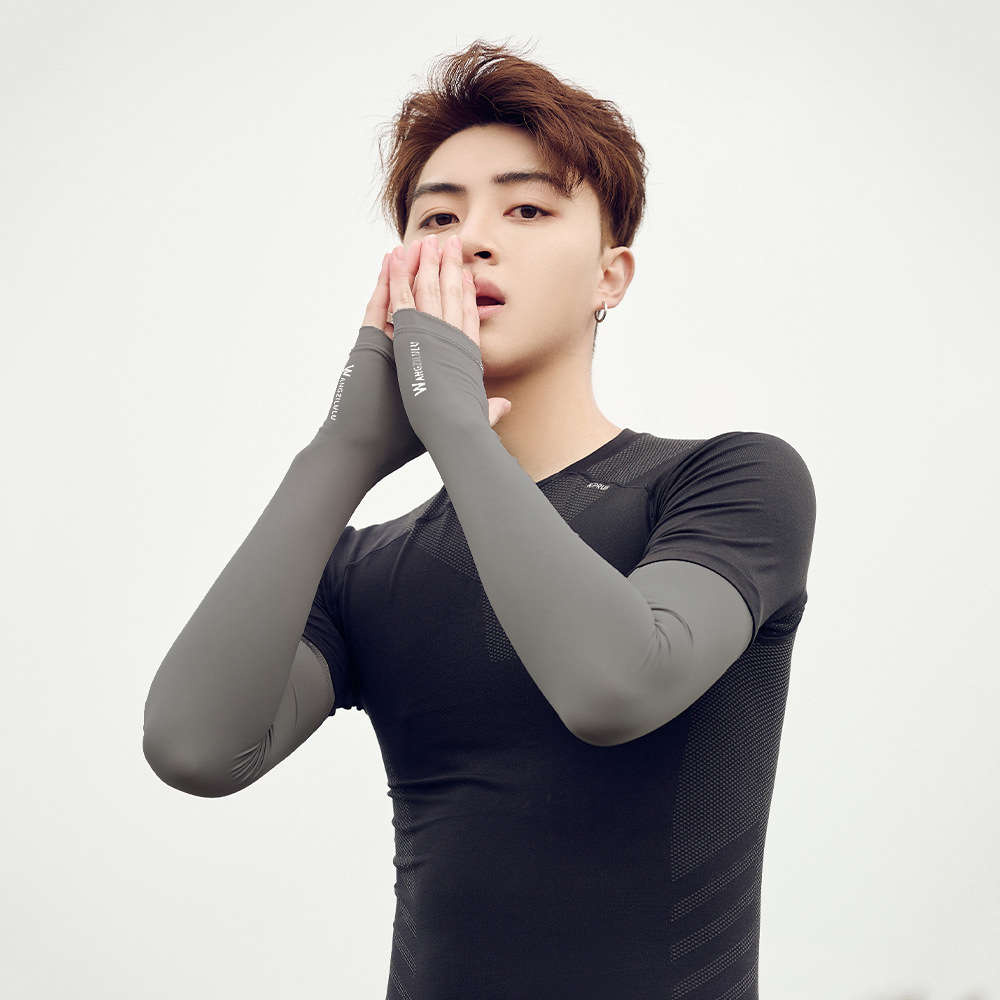 Găng Tay Chống Nắng Unisex Xỏ Ngón Chống Tia UV Thun Lạnh Cao Cấp