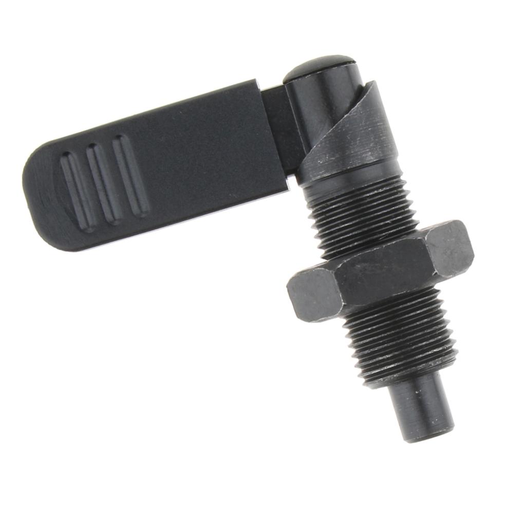 Indexing Plunger With Lock Nut, Lock-out, Steel, Thread M16 M12