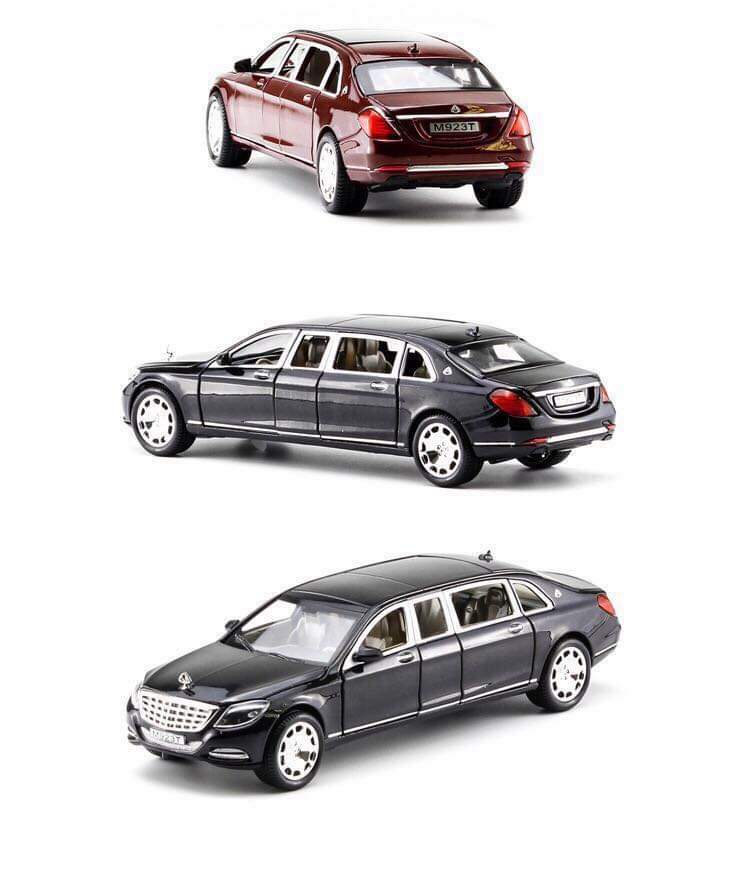 Mô hình xe XLG S600 Maybach Pullman 1:24 (Black)