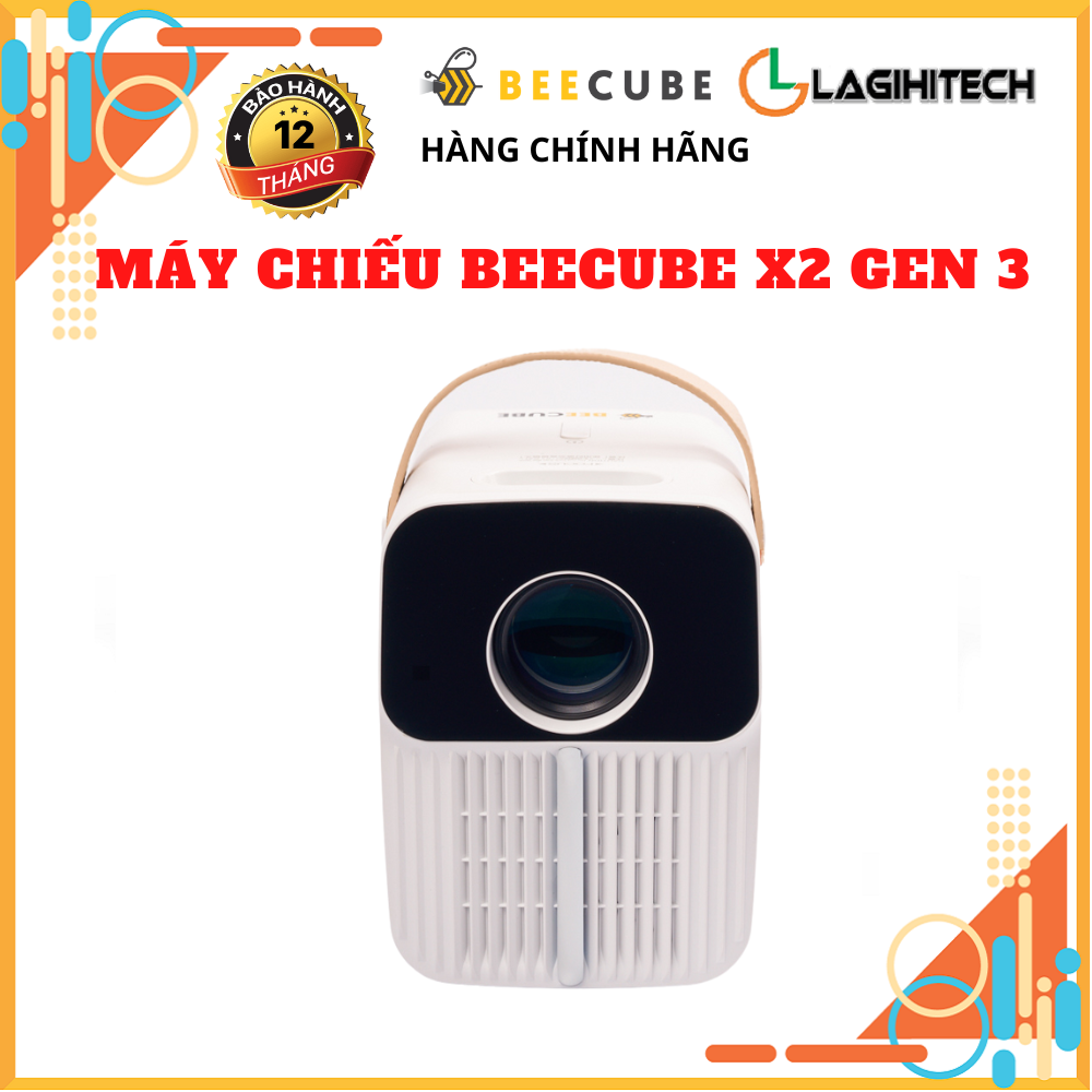 Máy Chiếu Mini BEECUBE X2 MAX GEN 3 Hệ Điều Hành Android Kết nối Điện thoại Full HD 1080 - Hàng Chính Hãng