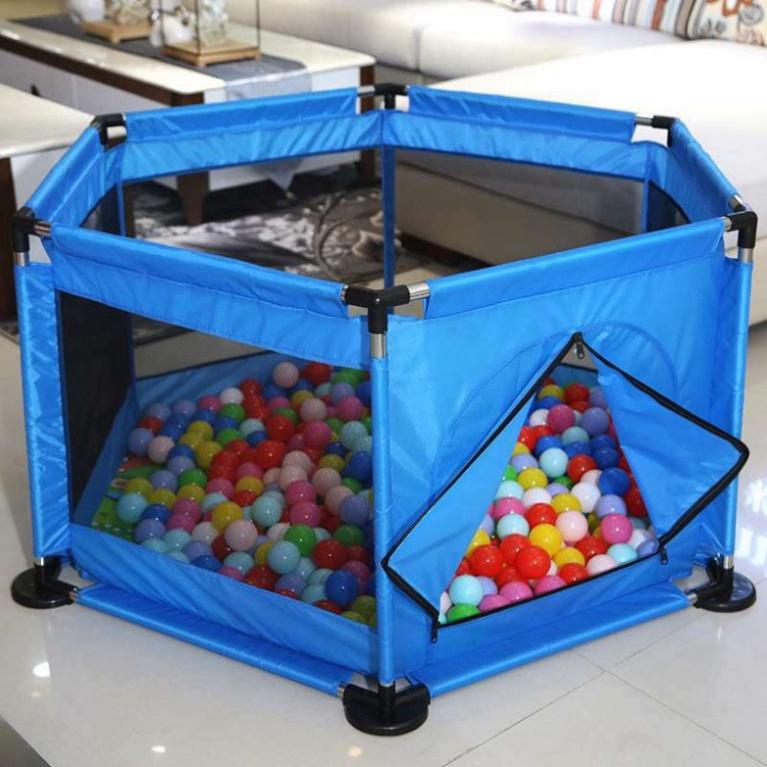 Quây cũi kiêm nhà bóng cho bé Babyjoy Mart (loai 1) tặng kèm bóng