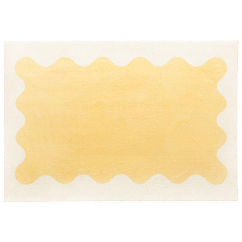 Thảm Trải Sàn Nhẹ Màu Kem Cà Phê Phong Cách Hàn Quốc Sang Trọng