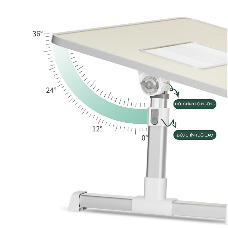 Bàn học gấp gọn học sinh , sinh viên có đế tản nhiệt hàng chính hãng