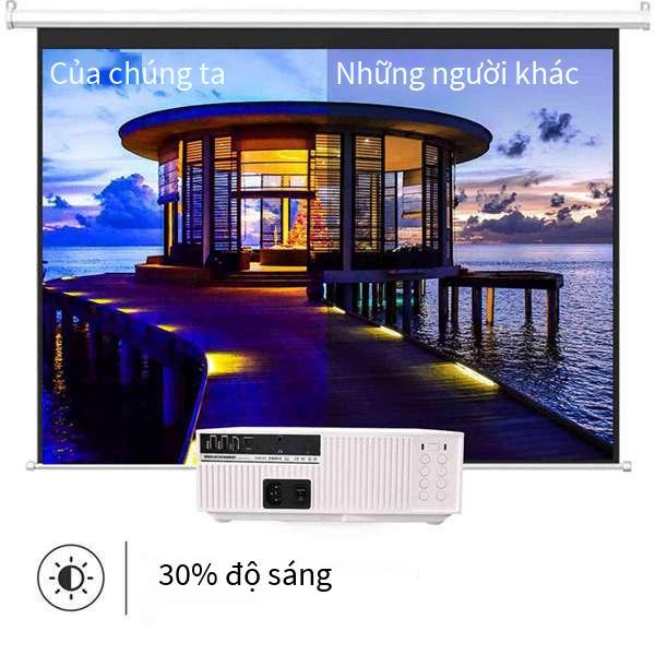 Ưu đãi tốt nhất Máy chiếu F30 1080P Rạp hát tại nhà Máy chiếu 3D 360ANSI Lumens