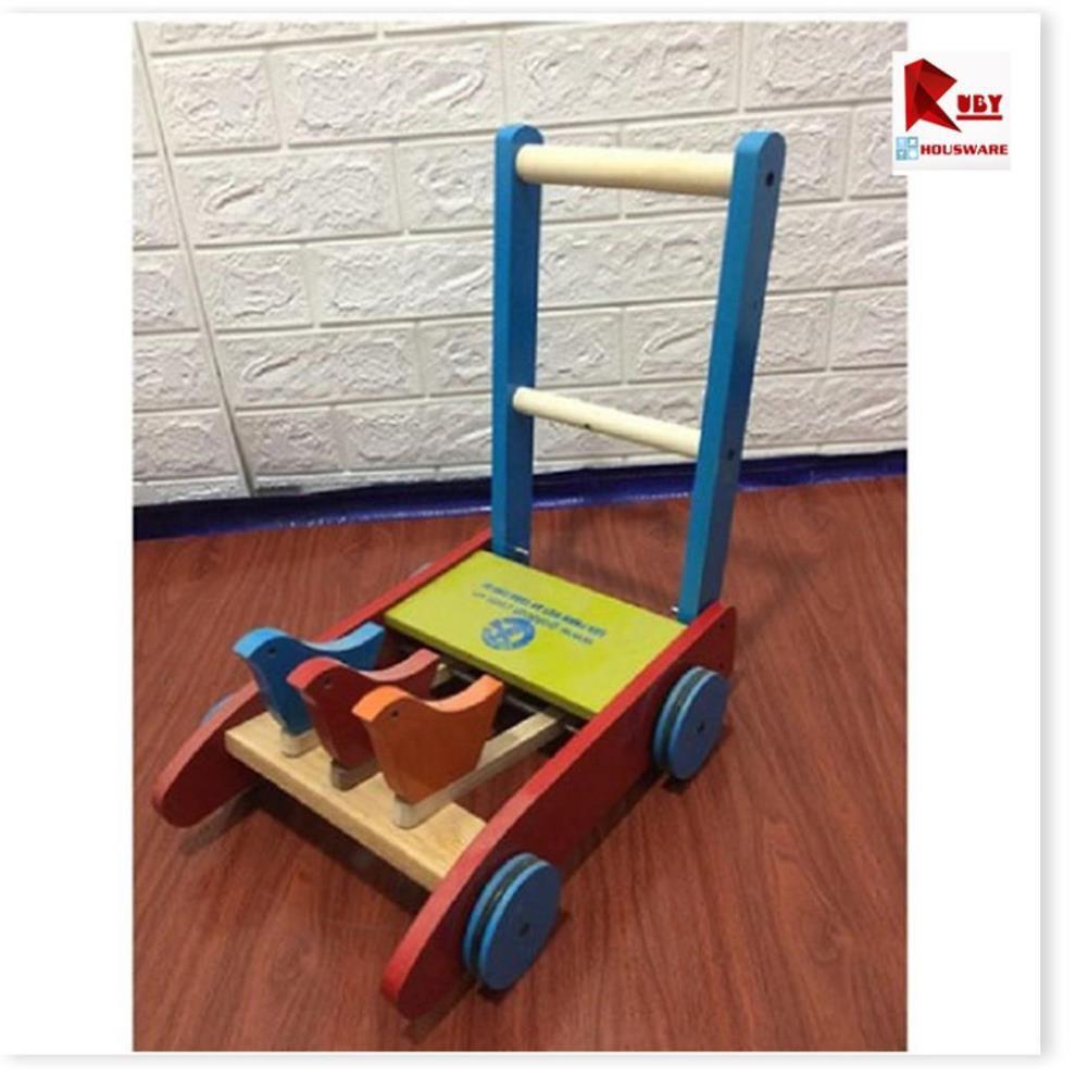 Xe Tập Đi Bằng Gỗ Cho Bé